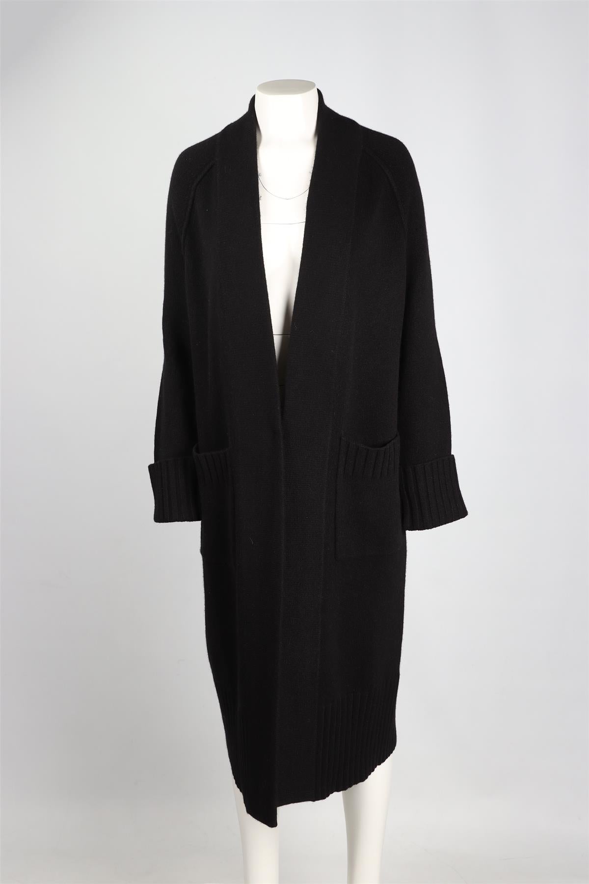 NAKED CASHMERE BLACK CASHMERE CARDIGAN XSMALL