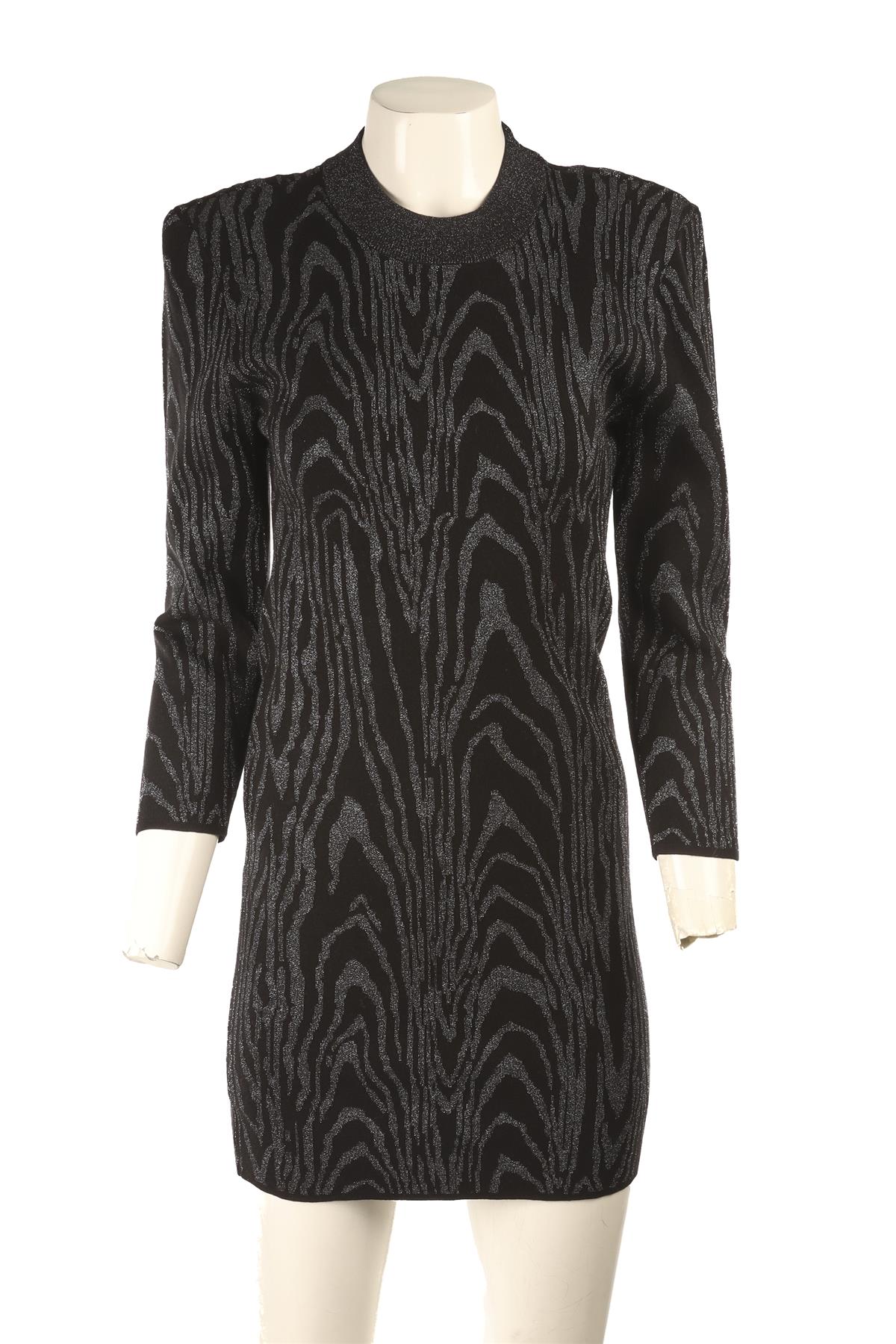 A.L.C BLACK KNIT MINI DRESS LARGE