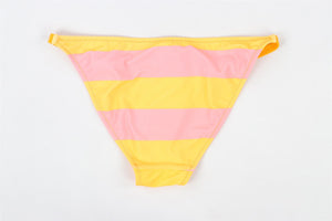 SOLID & STRIPED ORANGE BIKINI BOTTOMS SMALL
