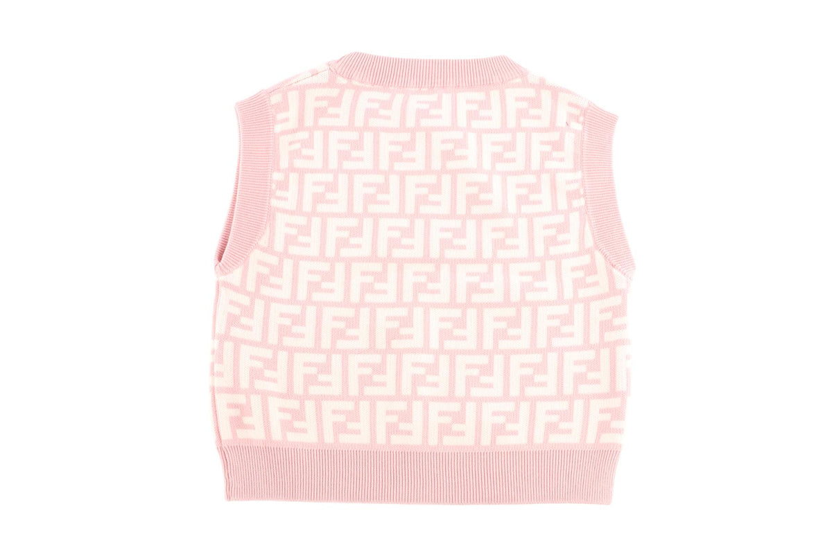 FENDI KIDS GIRLS PINK COTTON TOP 6 YEARS