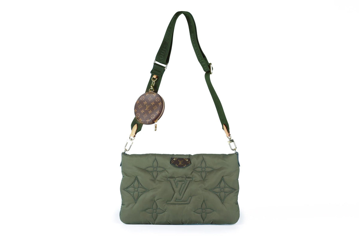 LOUIS VUITTON GREEN 2021 MAXI MULTI POCHETTE MONOGRAM NYLON SHOULDER BAG