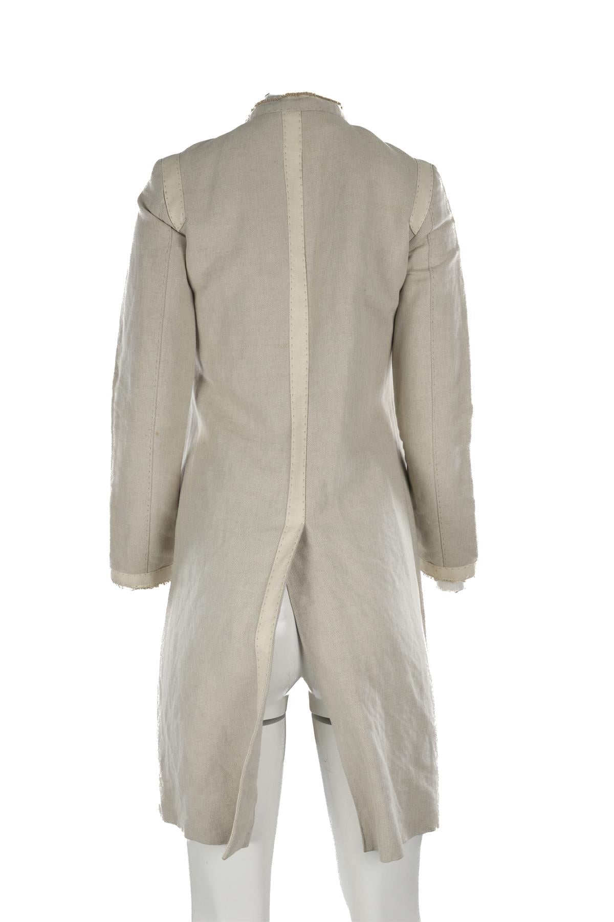 CHLOÉ BEIGE 2005 COTTON COAT FR 34 UK 6