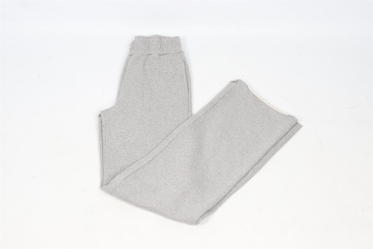 RTA GREY COTTON STRAIGHT LEG PANTS XSMALL