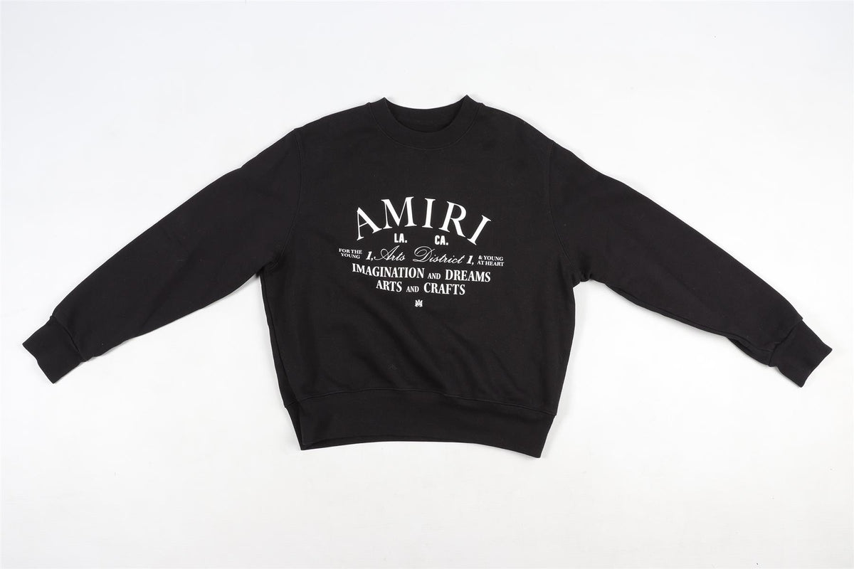 AMIRI BLACK KIDS BOYS COTTON SWEATSHIRT 8 YEARS