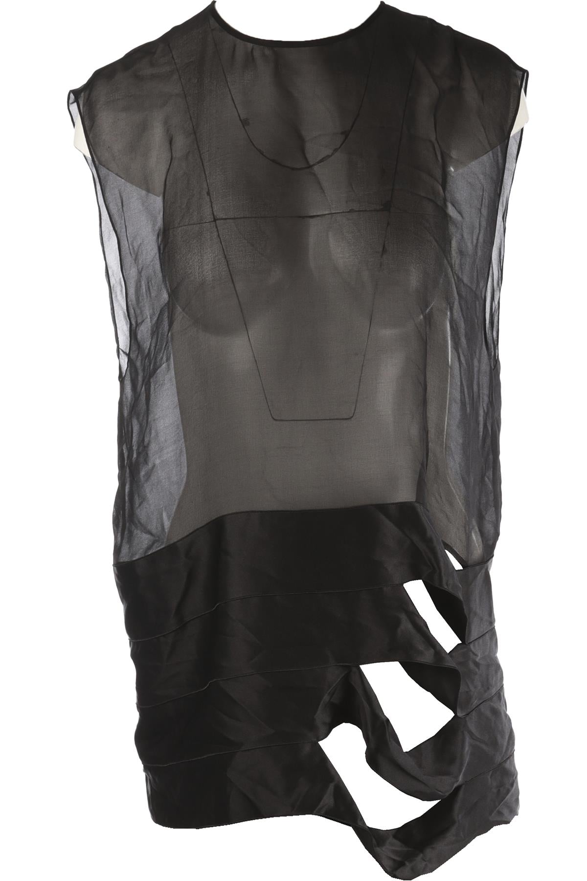 ALEXANDER WANG BLACK CREPE TOP US 8 UK 12