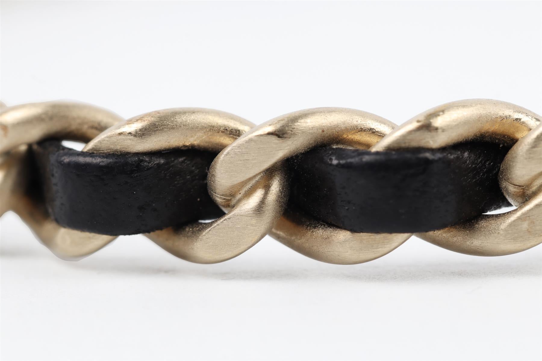 CHANEL BLACK 2012 CC CHAIN BRACELET