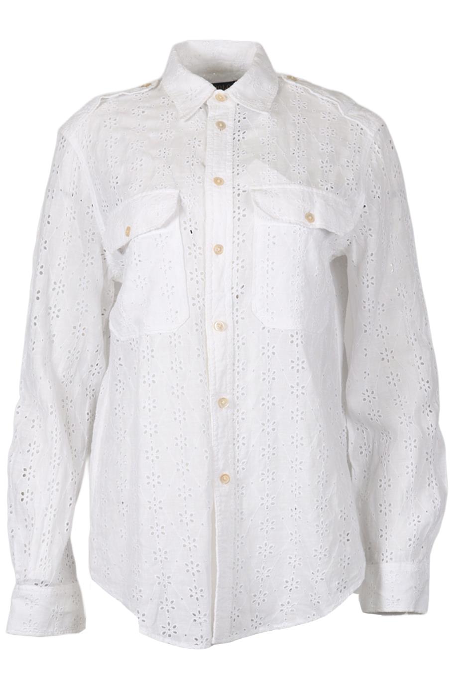 POLO RALPH LAUREN BRODERIE ANGLAISE SHIRT SMALL
