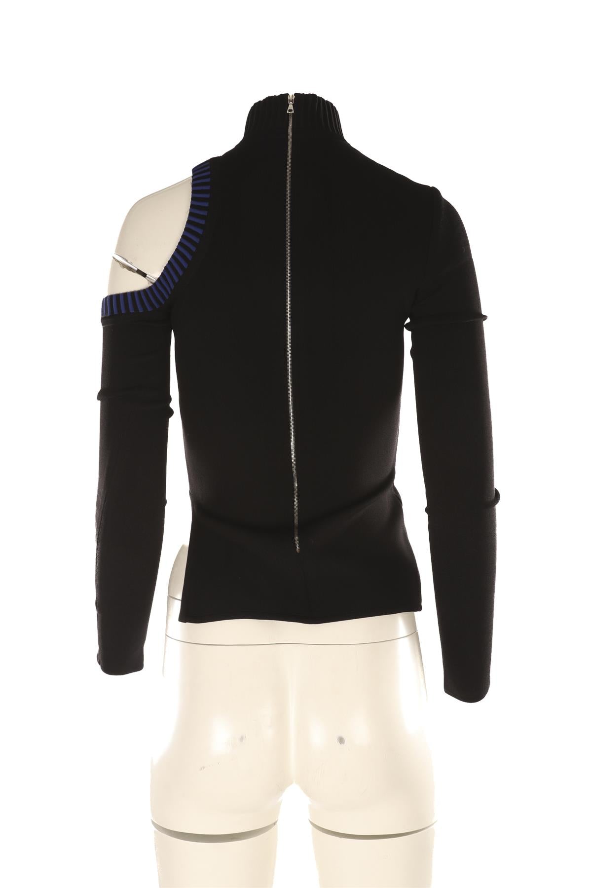 DAVID KOMA BLACK KNIT TOP UK 8