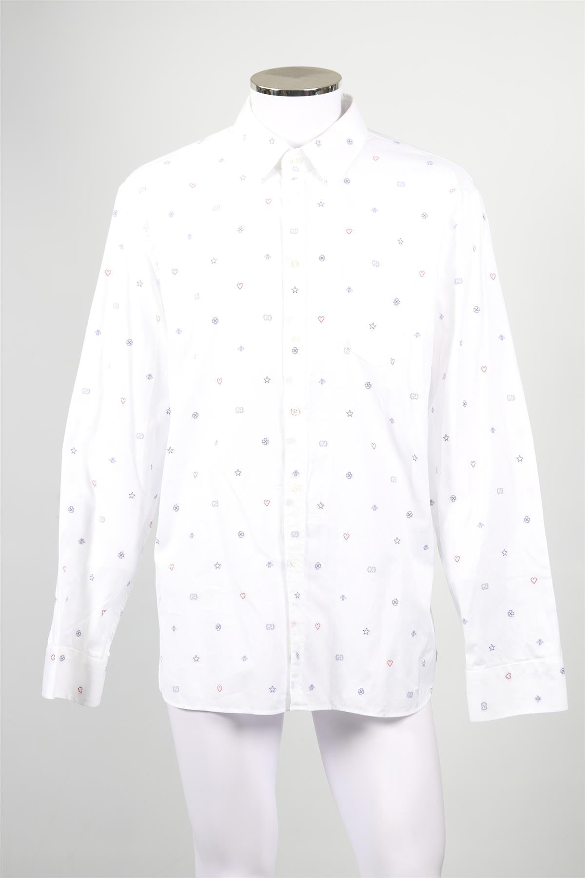 GUCCI MEN'S COTTON SHIRT IT 46 UK/US CHEST 36