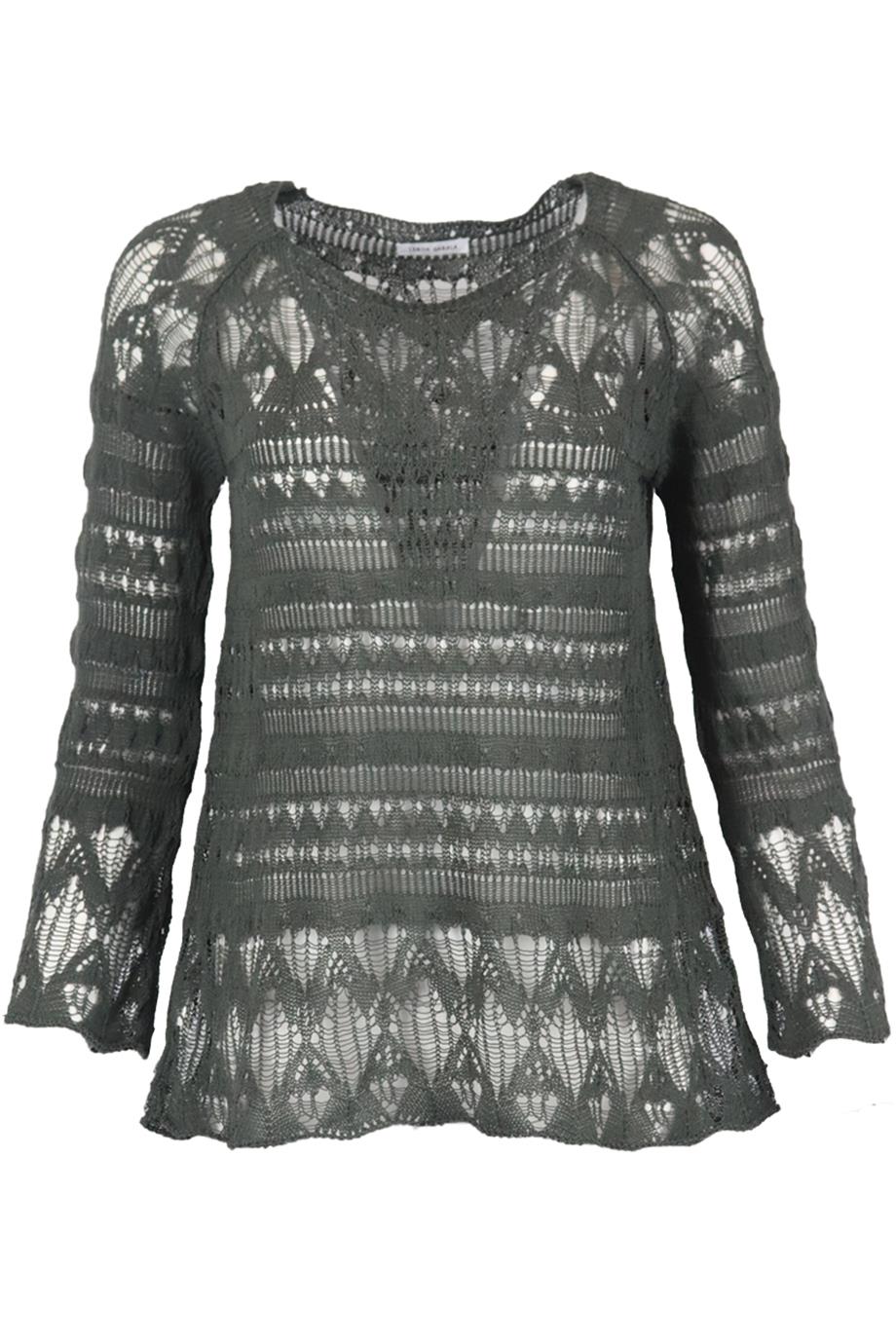 LEBOR GABALA CROCHET KNIT TOP SMALL