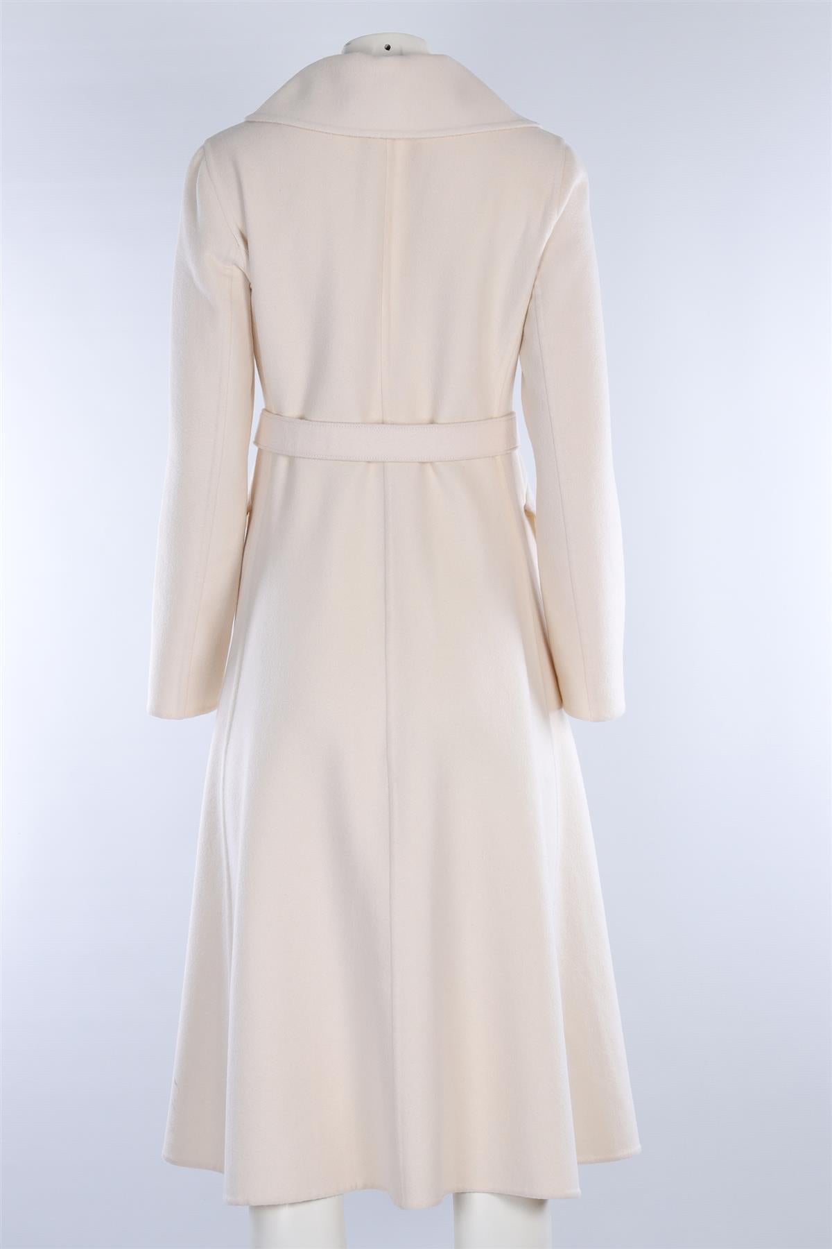 VALENTINO CREAM WOOL COAT IT 40 UK 8