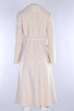 VALENTINO CREAM WOOL COAT IT 40 UK 8