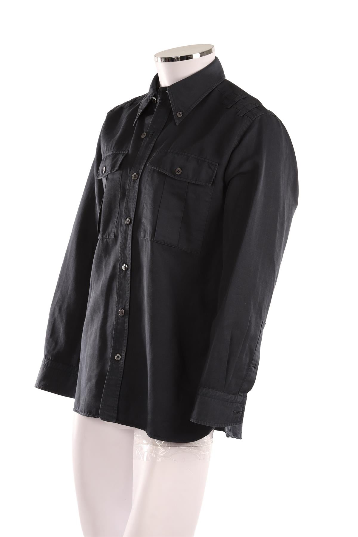 TOM FORD NAVY MEN'S COTTON SHIRT IT 52 UK/US CHEST 42