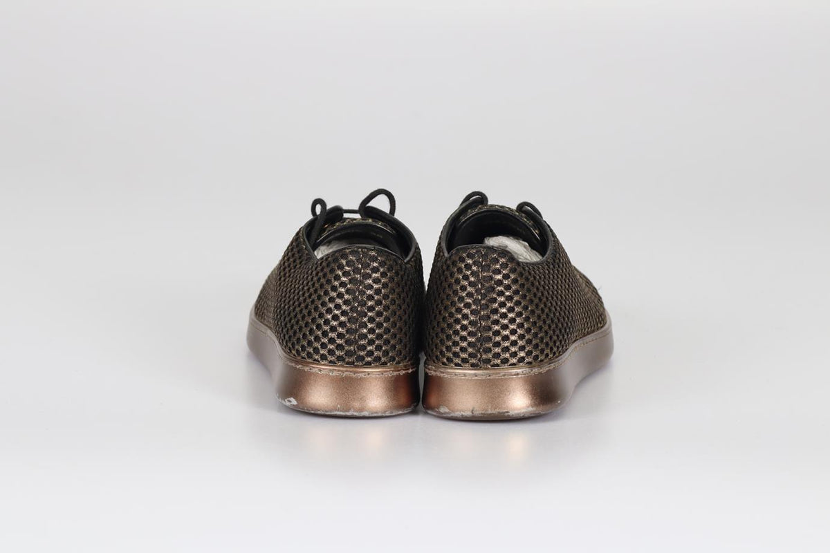 CHANEL 2017 MESH AND LEATHER SNEAKERS EU 38 UK 5 US 8