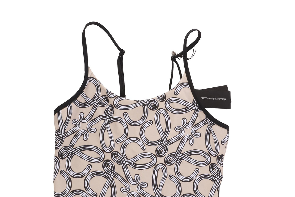 LOEWE + PAULA'S IBIZA BEIGE ONE PIECE SWIMSUIT LARGE