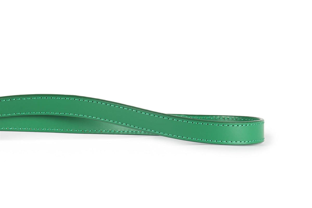 DAVID KOMA GREEN LEATHER SHOULDER BAG