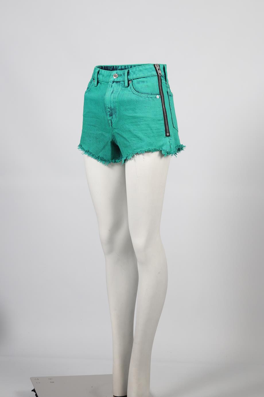ALEXANDER WANG HIGH RISE DENIM SHORTS W26 UK 8