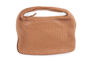 BOTTEGA VENETA BROWN HOBO MEDIUM LEATHER SHOULDER BAG