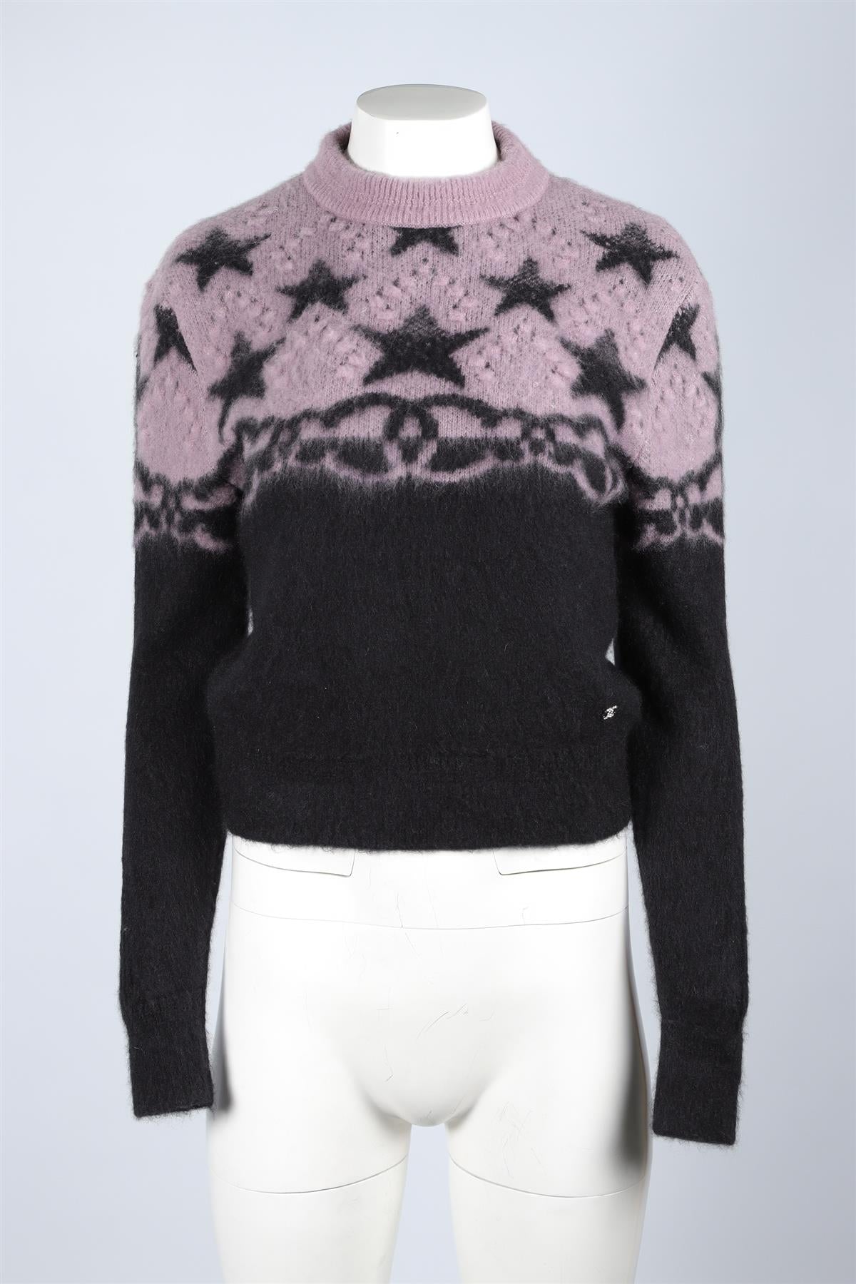 CHANEL PURPLE 2023 CASHMERE SWEATER FR 34 UK 6