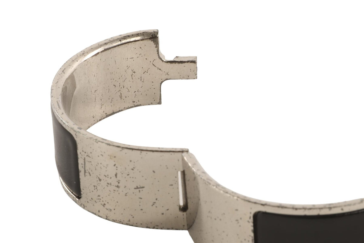 HERMÈS BLACK CLIC CLAC H BRACELET