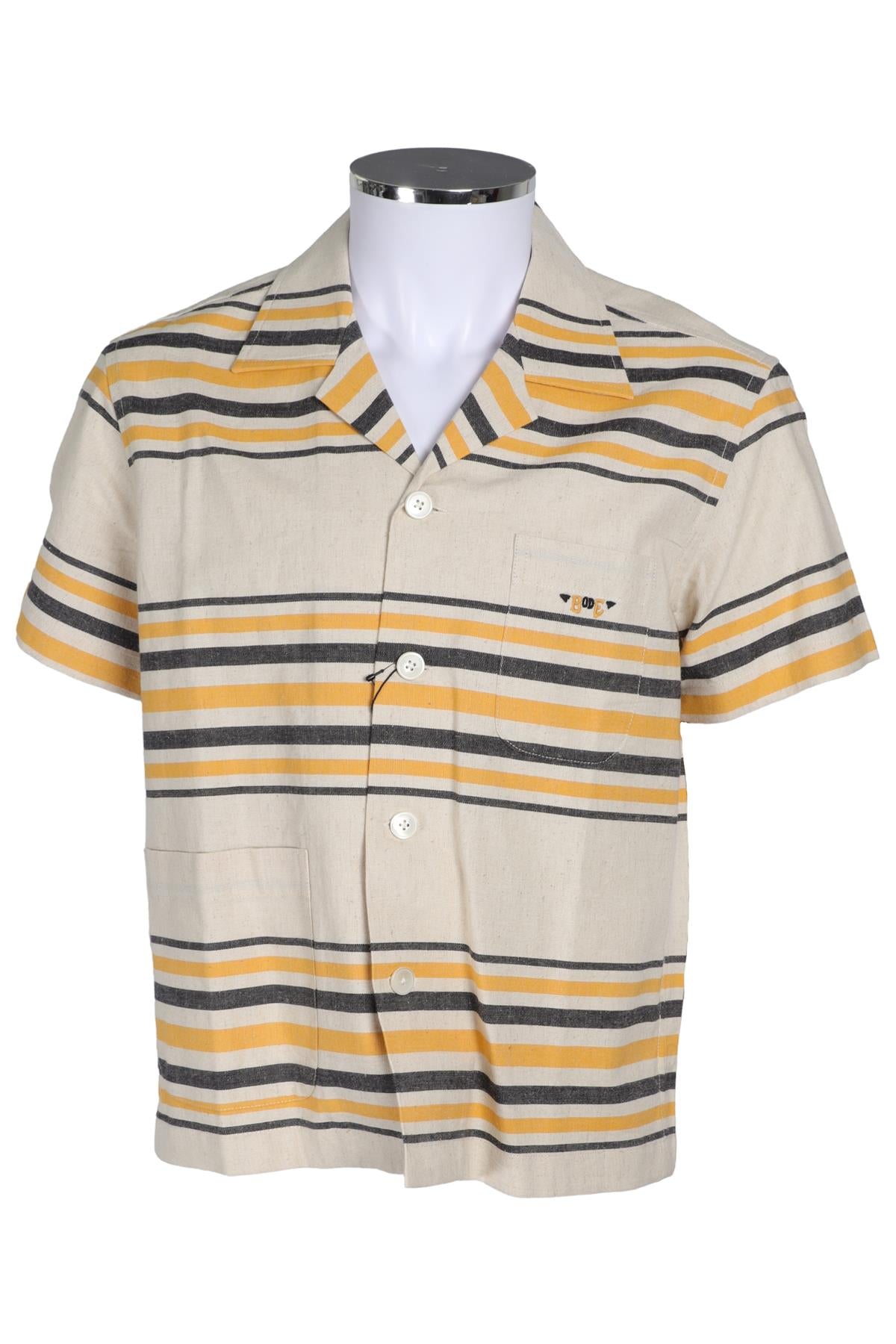 BODE BEIGE MEN'S COTTON SHIRT SMALL
