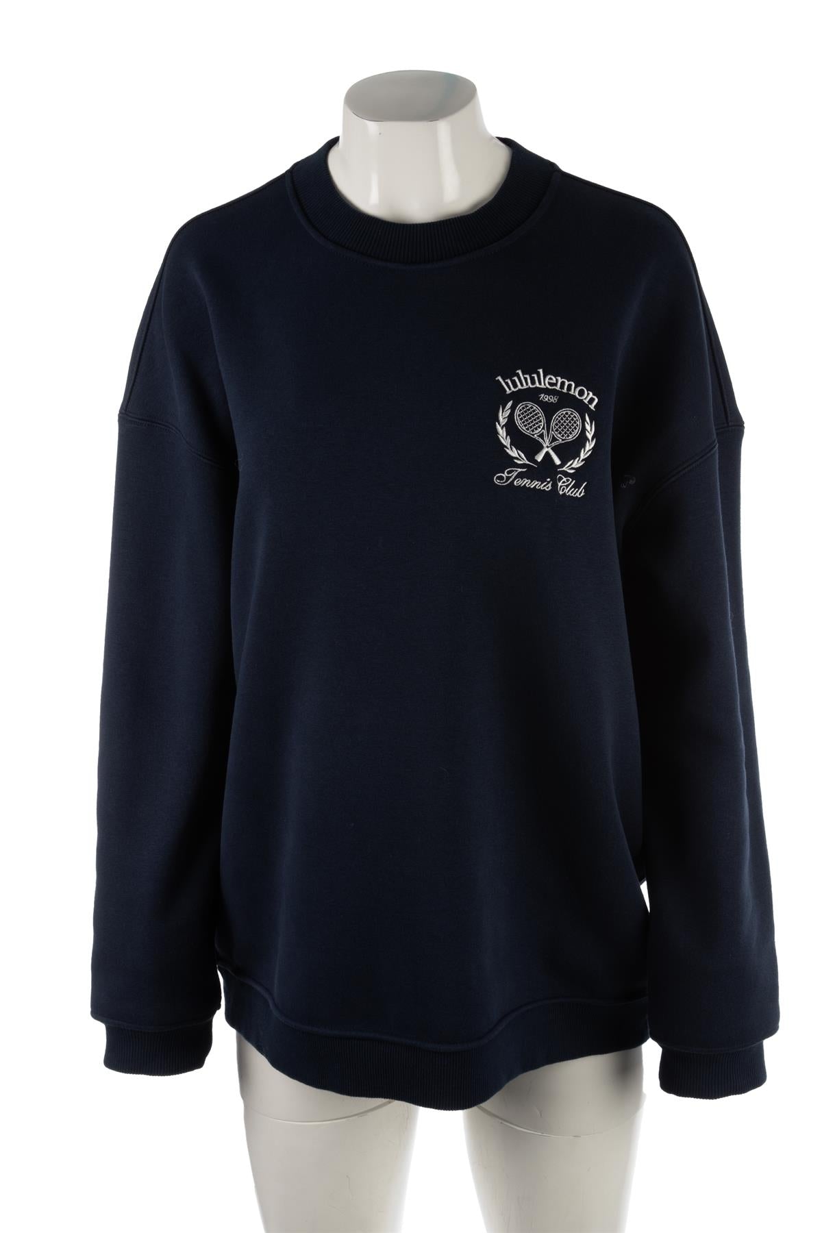 LULULEMON NAVY COTTON SWEATSHIRT MEDIUM