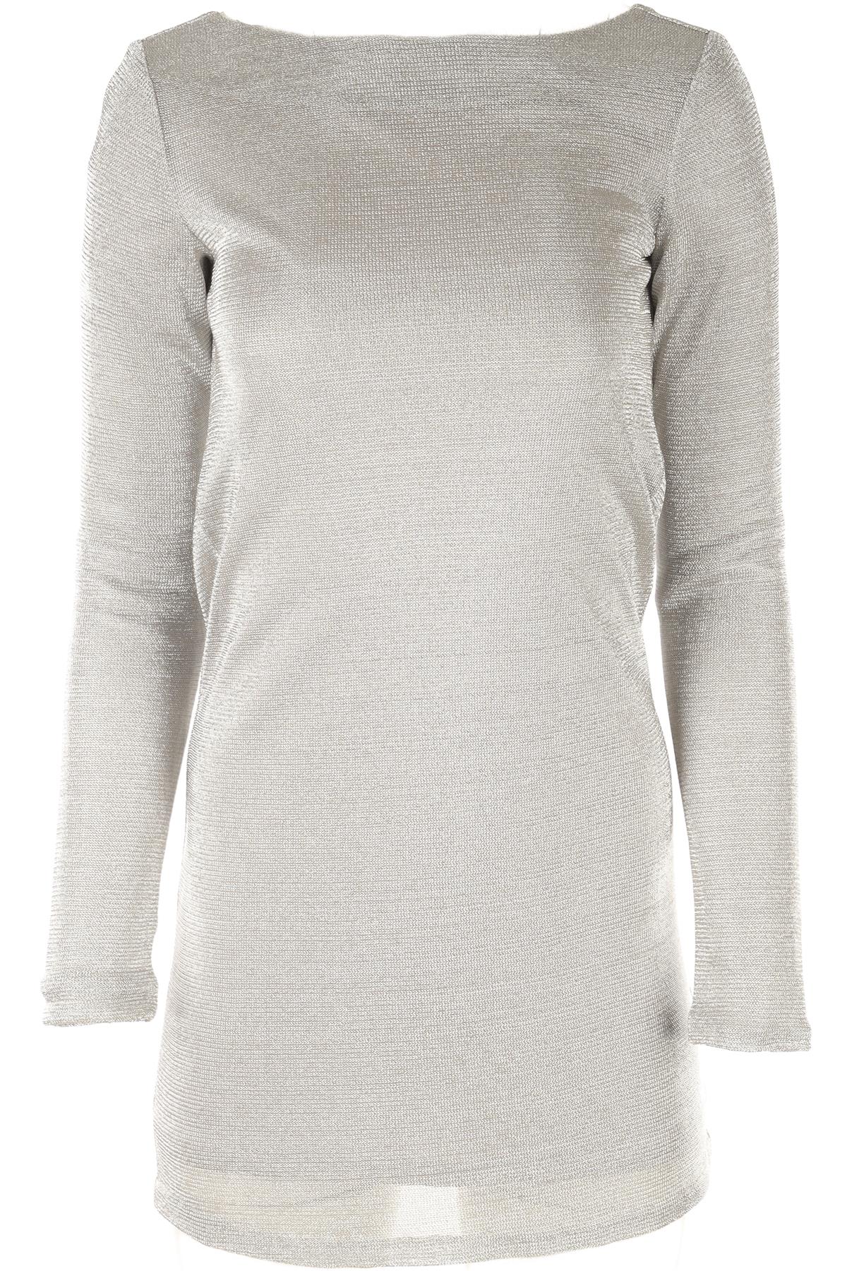 JAY AHR SILVER WOVEN MINI DRESS SMALL
