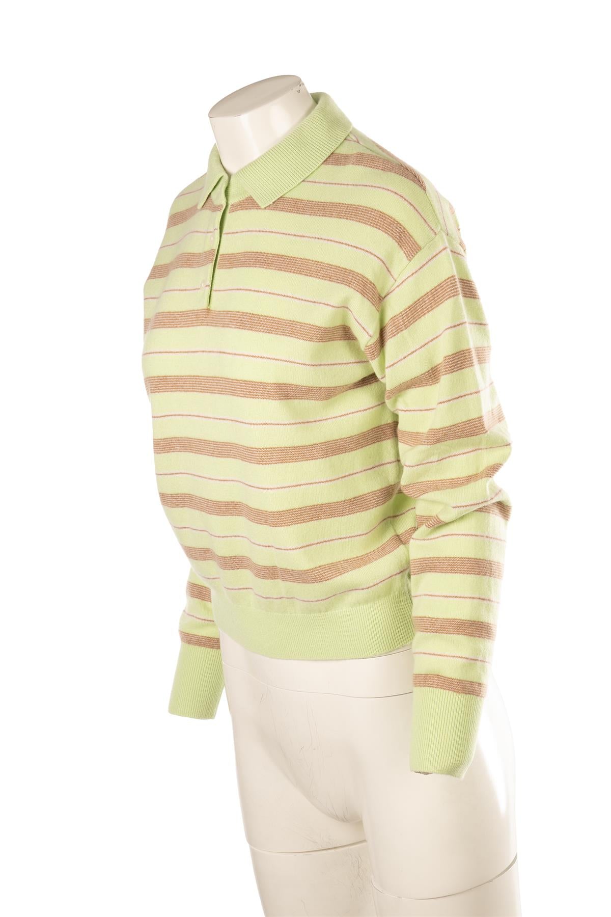 GUEST IN RESIDENCE GREEN CASHMERE SWEATER SMALL