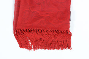 MAX MARA RED VINTAGE SILK SCARF