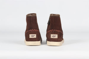 UGG AUSTRALIA BROWN KIDS GIRLS SUEDE BOOTS EU 23.5 UK 6