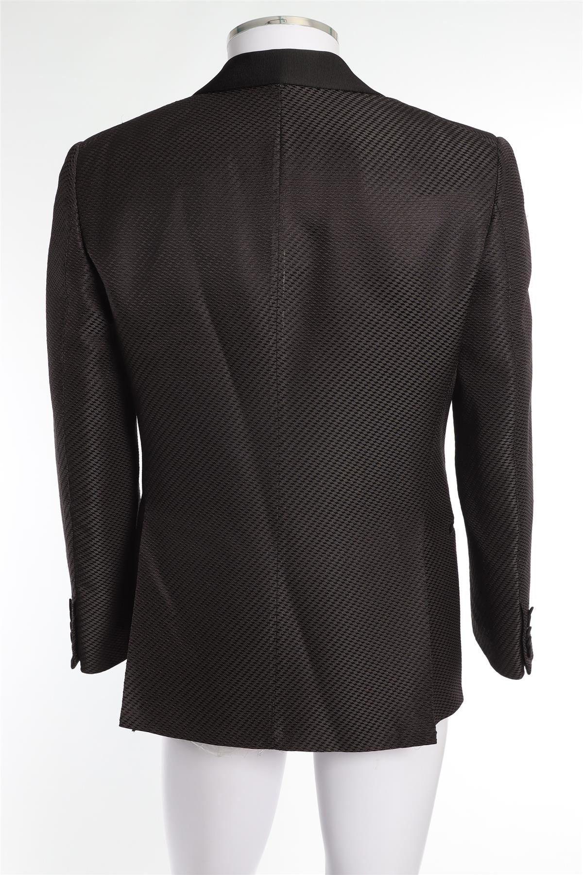 TOM FORD BLACK MEN'S SILK BLAZER IT 46 UK/US 36