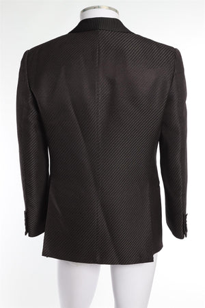 TOM FORD BLACK MEN'S SILK BLAZER IT 46 UK/US 36