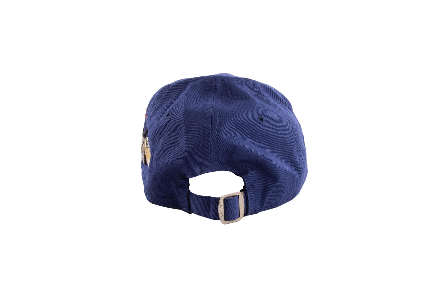 GUCCI + NEW YORK YANKEES BLUE COTTON BASEBALL CAP 57-61 CM