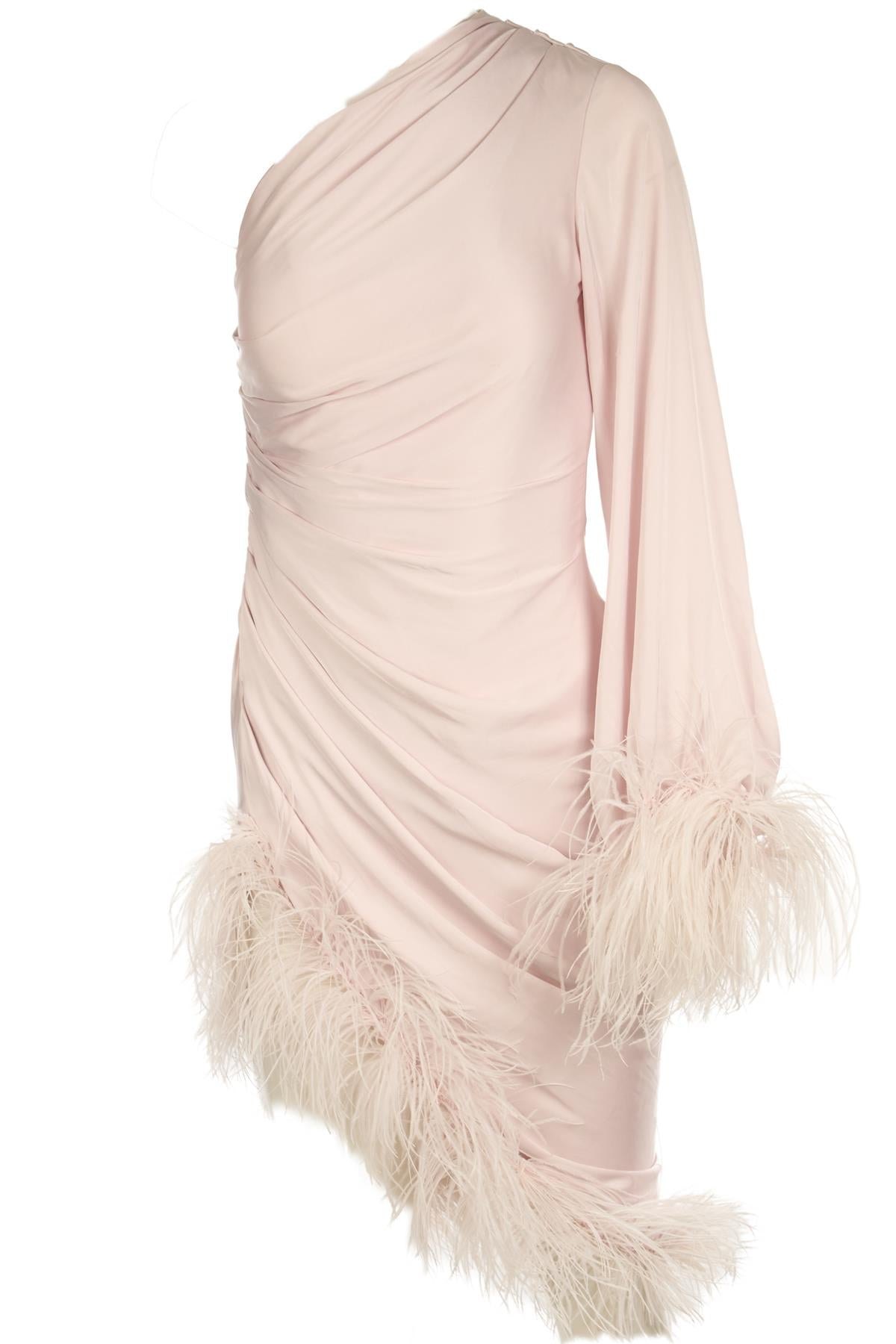 PATBO PINK SILK MIDI DRESS US 2 UK 6
