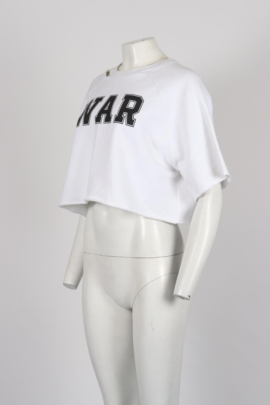 OFF-WHITE C/O VIRGIL ABLOH PRINTED COTTON TOP SMALL