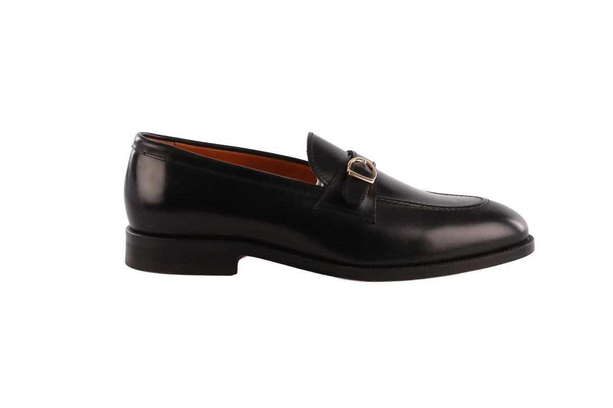 RUSSELL & BROMLEY BLACK MEN'S HAYTON LEATHER LOAFERS EU 40 UK 7