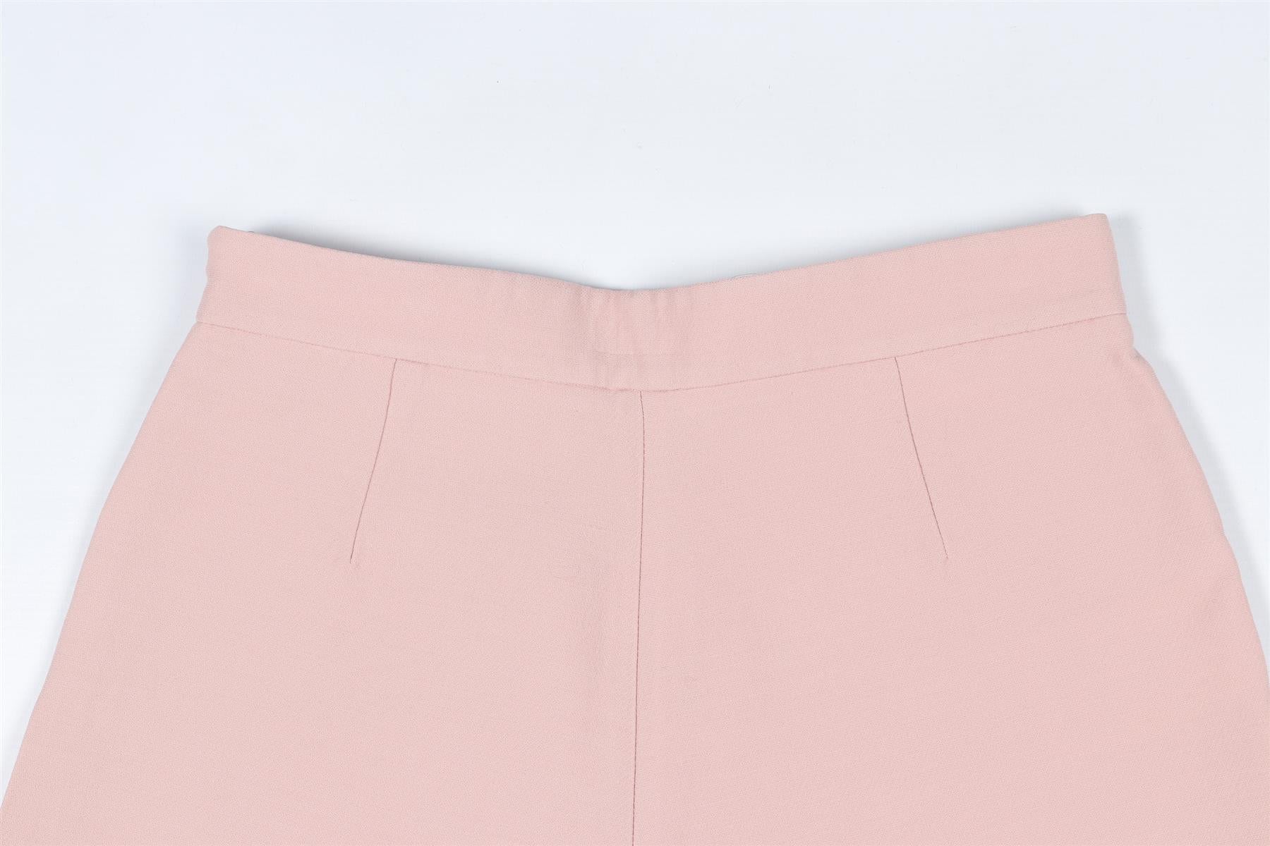 VALENTINO PINK WOOL SHORTS SMALL
