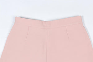 VALENTINO PINK WOOL SHORTS SMALL