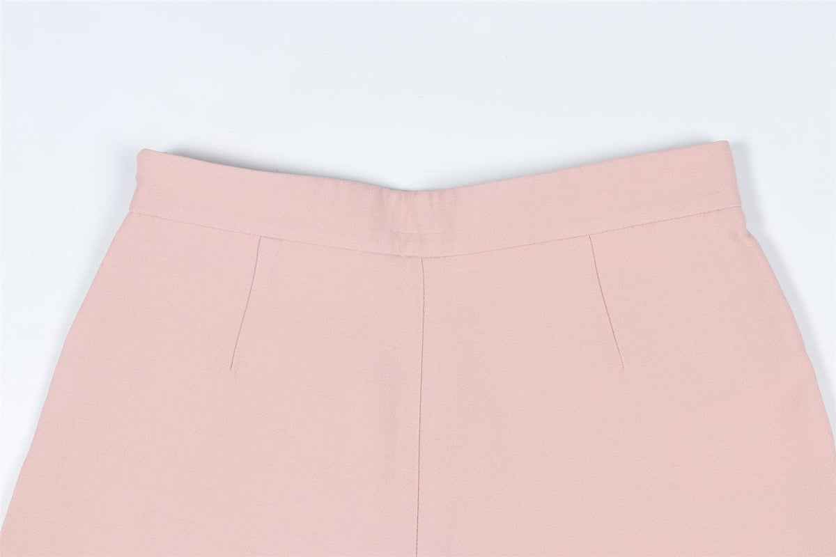 VALENTINO PINK WOOL SHORTS SMALL