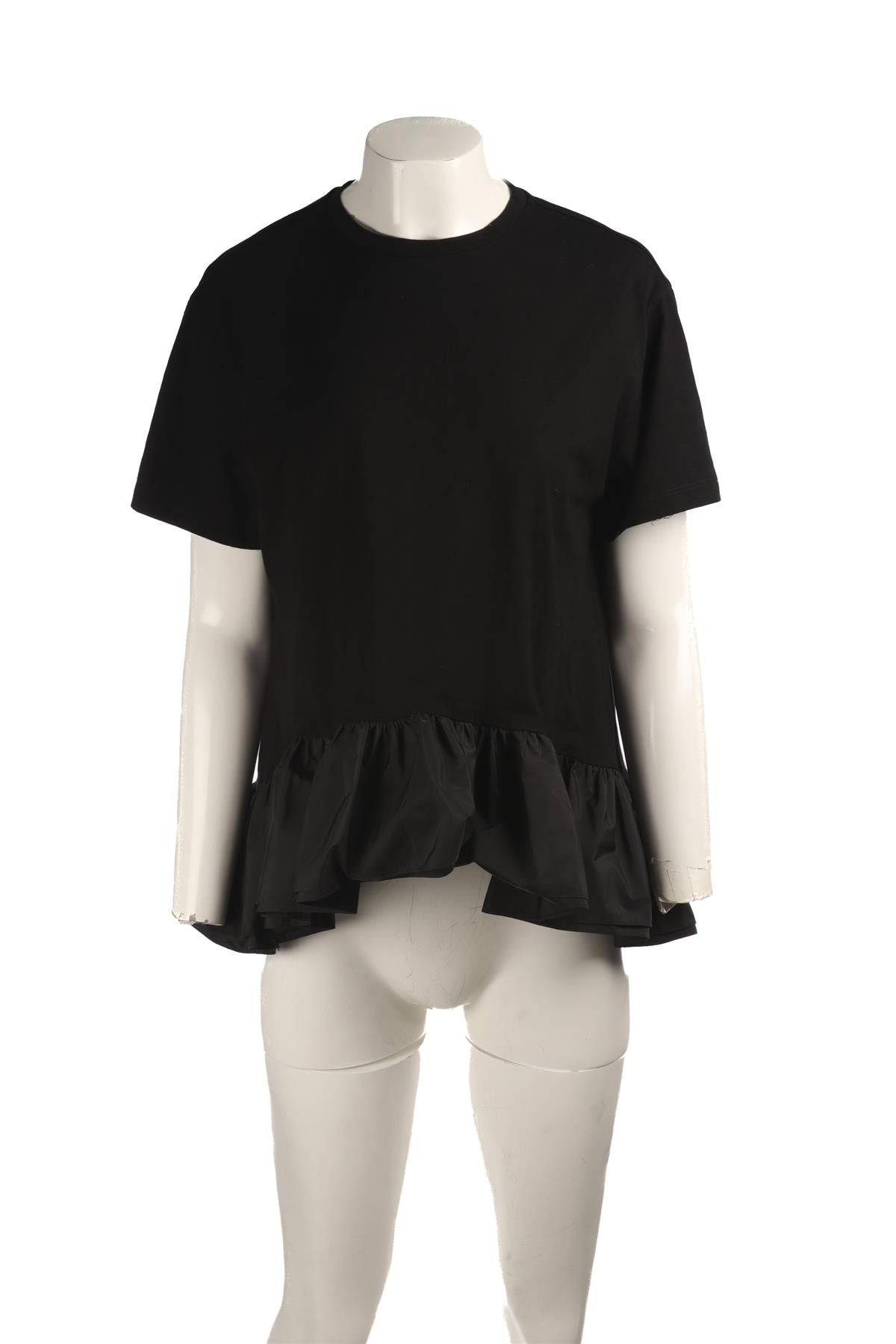 ALEXANDER MCQUEEN BLACK COTTON T-SHIRT MEDIUM