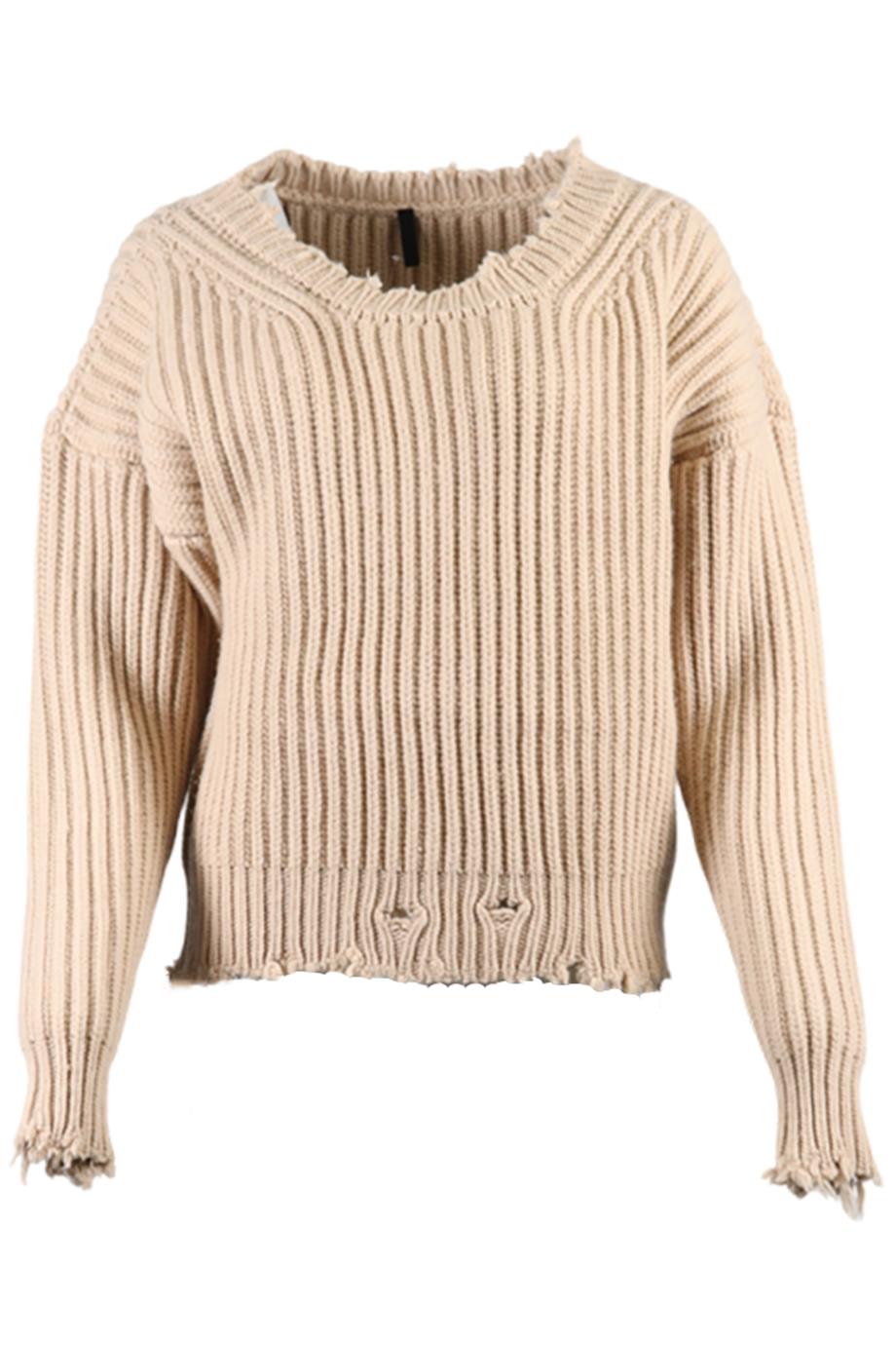 UNRAVEL PROJECT WOOL AND CASHMERE BLEND SWEATER XSMALL