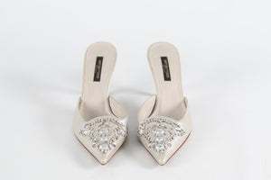 SERGIO ROSSI LEATHER MULES EU 39.5 UK 6.5 US 9.5