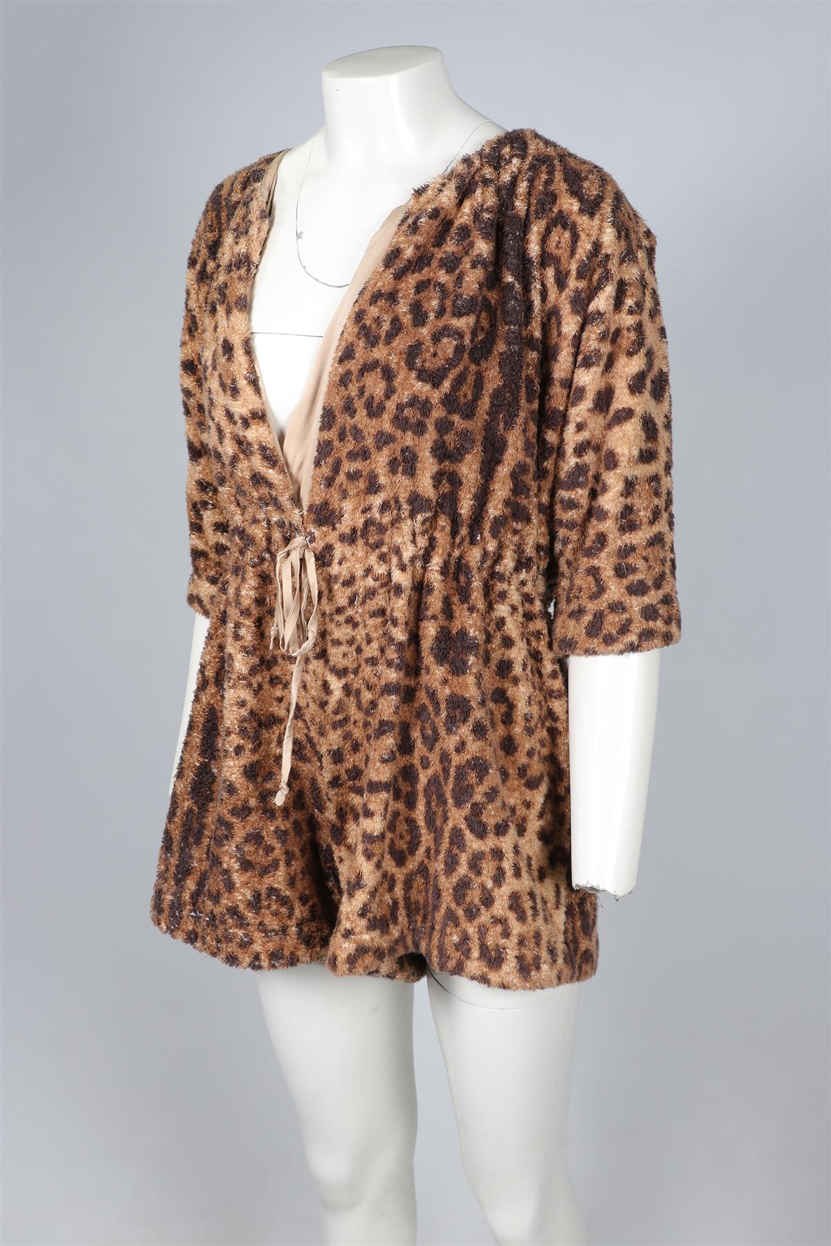 EMILIA WICKSTEAD BROWN TERRY PLAYSUIT XSMALL