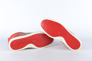 CHRISTIAN LOUBOUTIN RED ST LOUIS SUEDE SNEAKERS EU 36.5 UK 3.5 US 6.5
