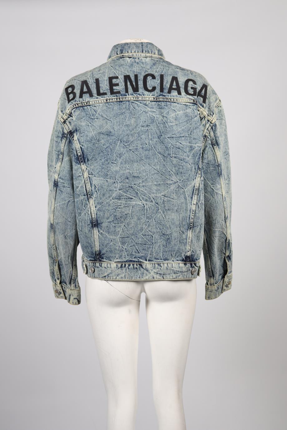 BALENCIAGA DENIM JACKET FR 36 UK 8