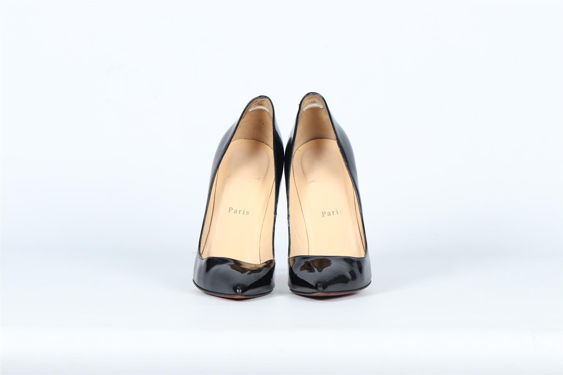 CHRISTIAN LOUBOUTIN PATENT LEATHER PUMPS EU 39 UK 6 US 9