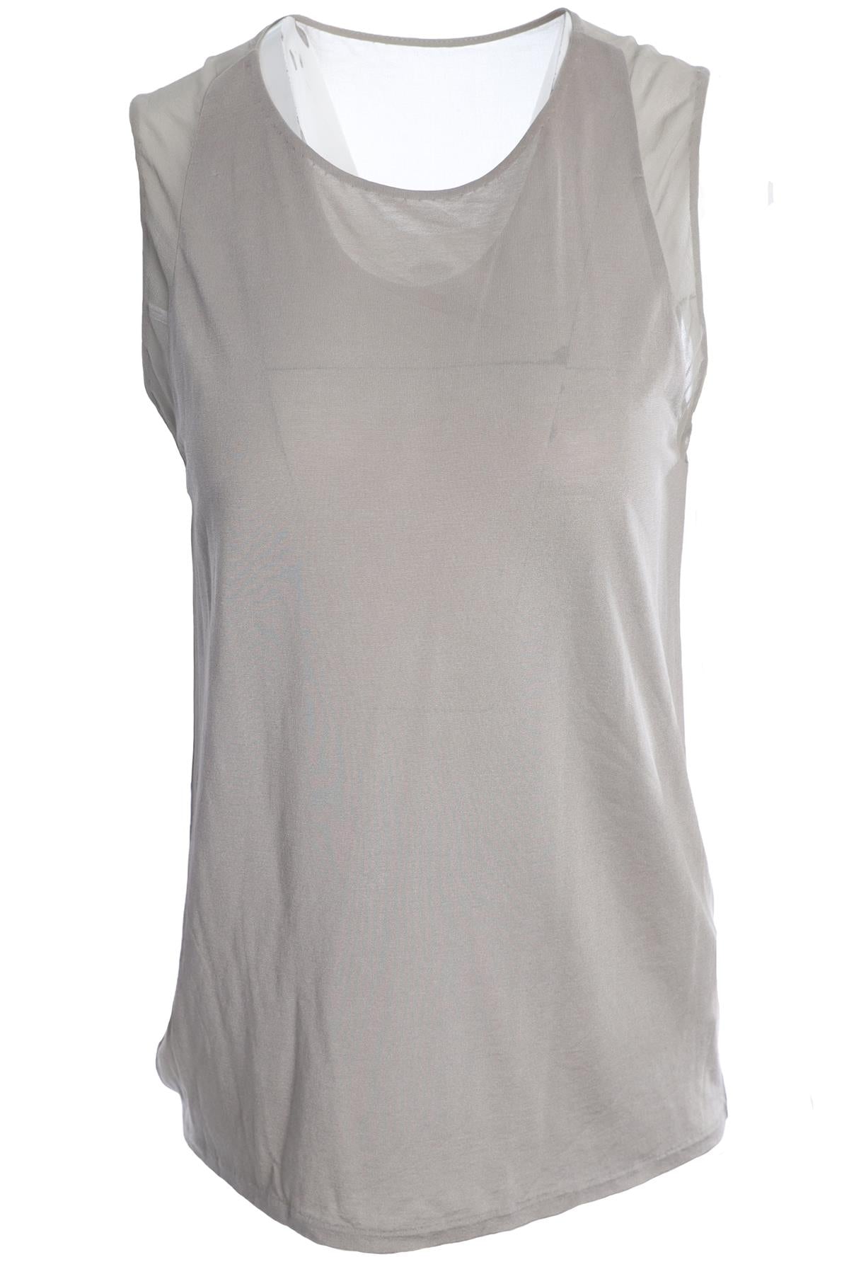 3.1 PHILLIP LIM BEIGE SILK TOP SMALL
