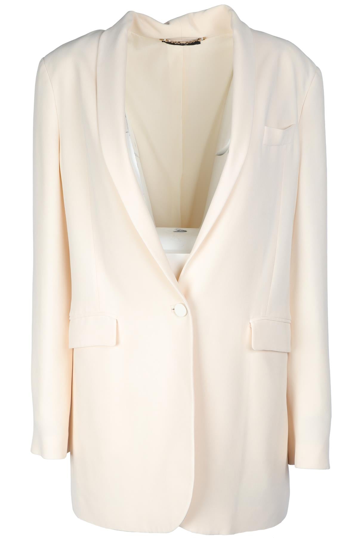 GUCCI CREAM SILK BLAZER IT 46 UK 14