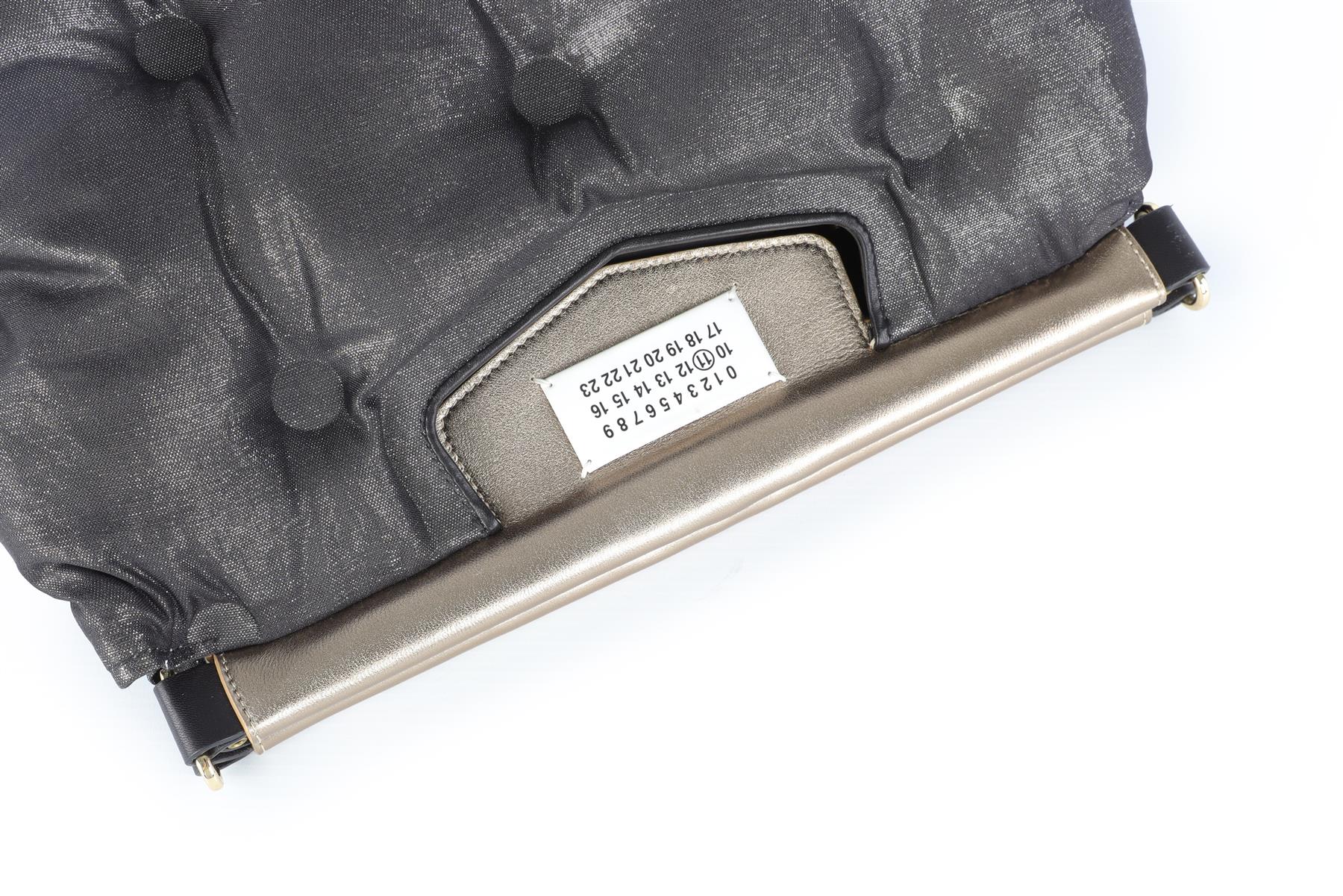 MAISON MARGIELA NAVY GLAM SLAM FABRIC CLUTCH