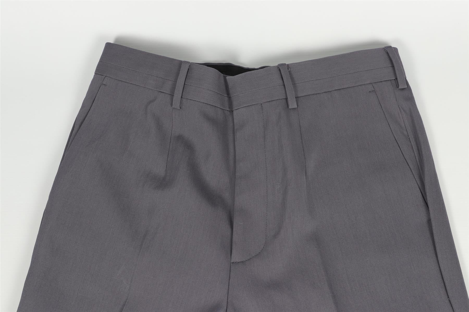 PAUL SMITH GREY MEN'S WOOL STRAIGHT LEG PANTS W30